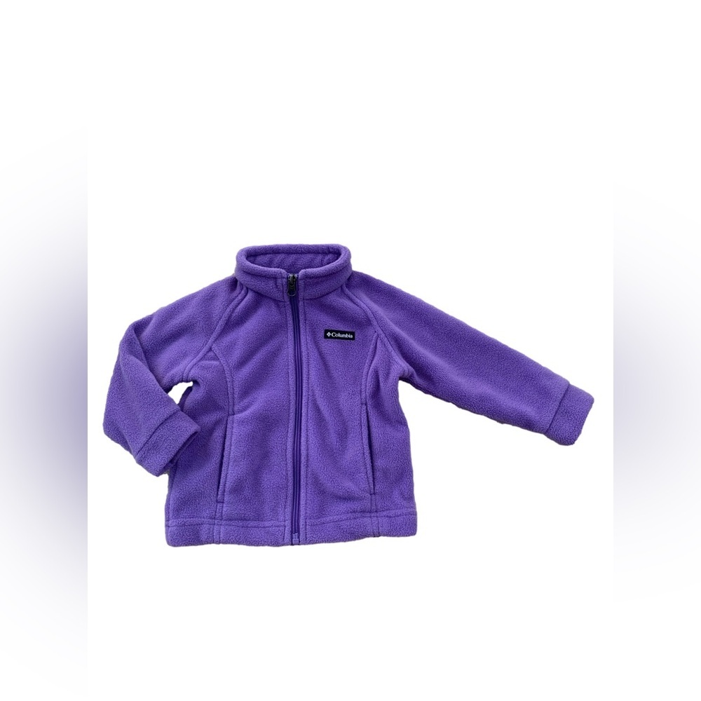 Columbia Size 2T Purple Full Zip Fleece Jacket